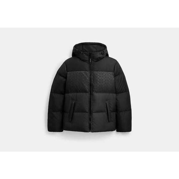 Colorblock Down Jacket - Picture 1 of 9